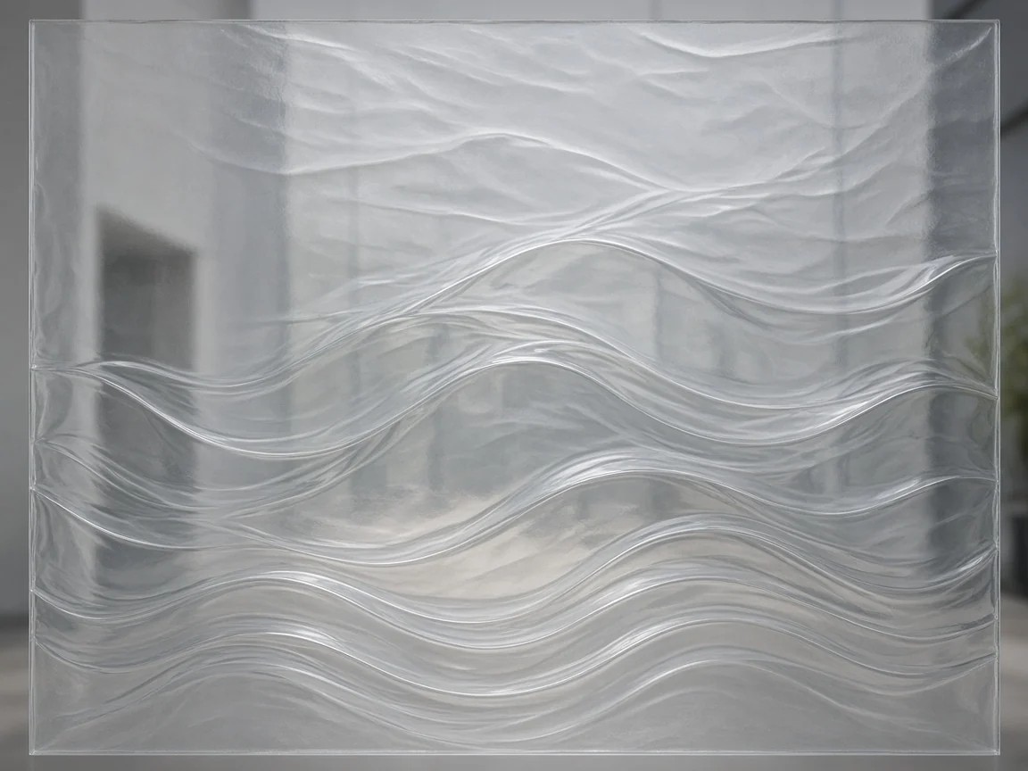 Original digital concept rendition for Sahara decorative glass