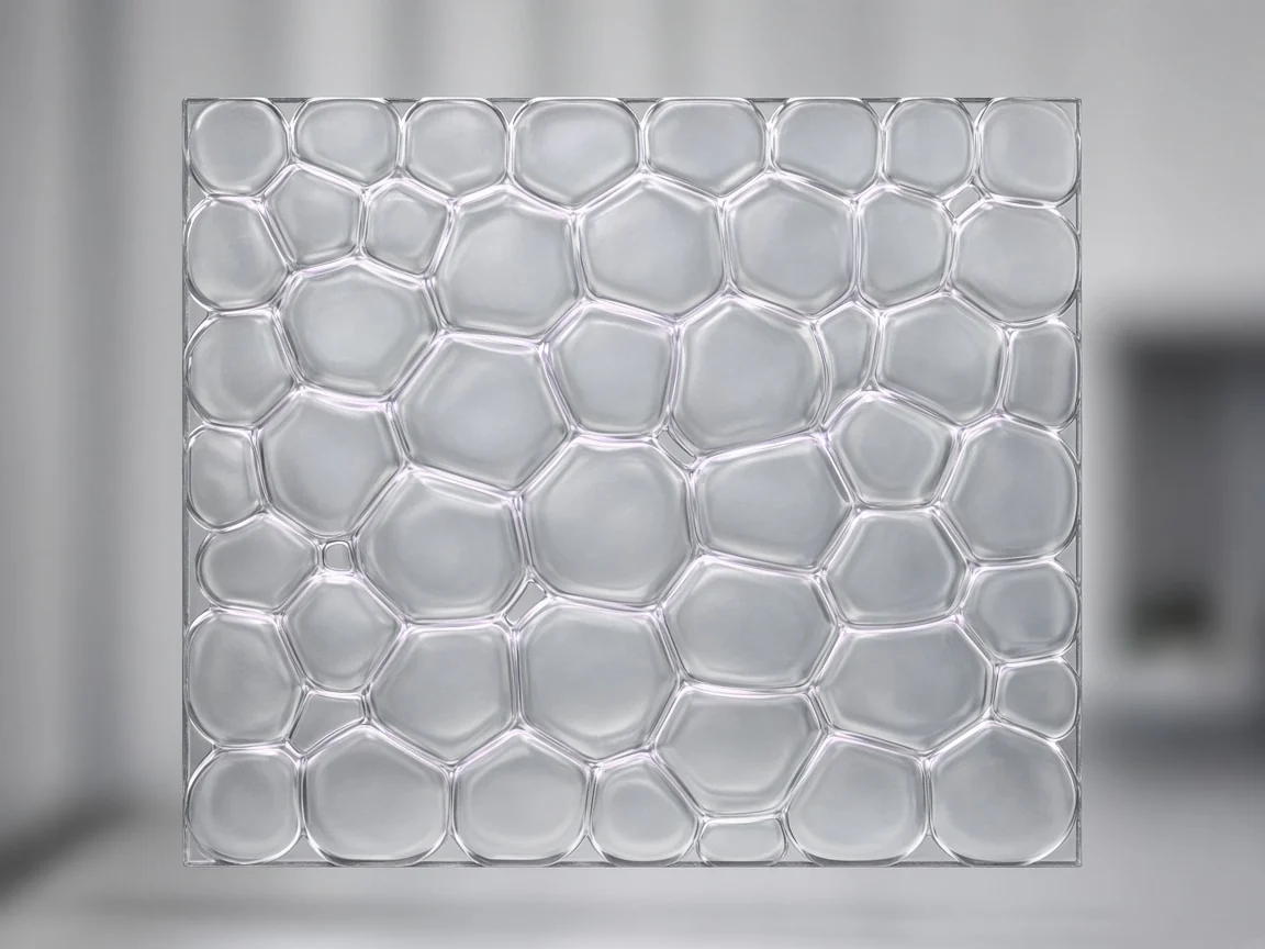 Original digital concept rendition for Seafoam decorative glass