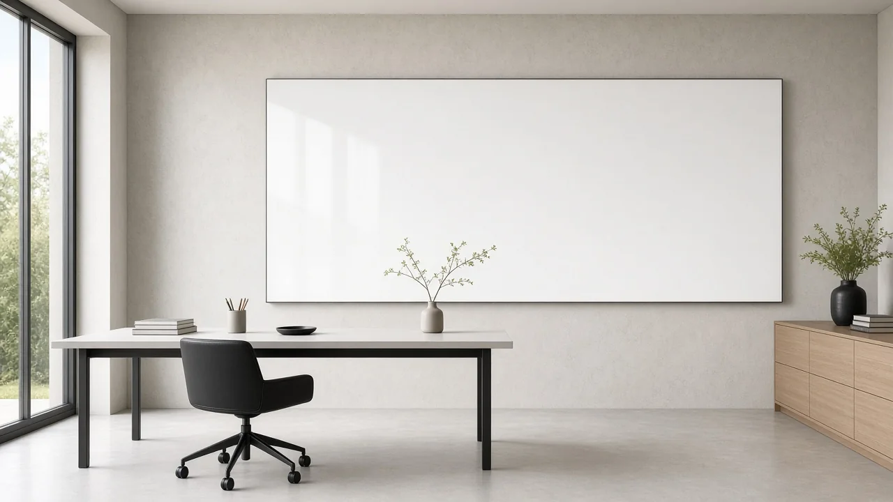 AI-generated concept visualization for Glass Marker Boards