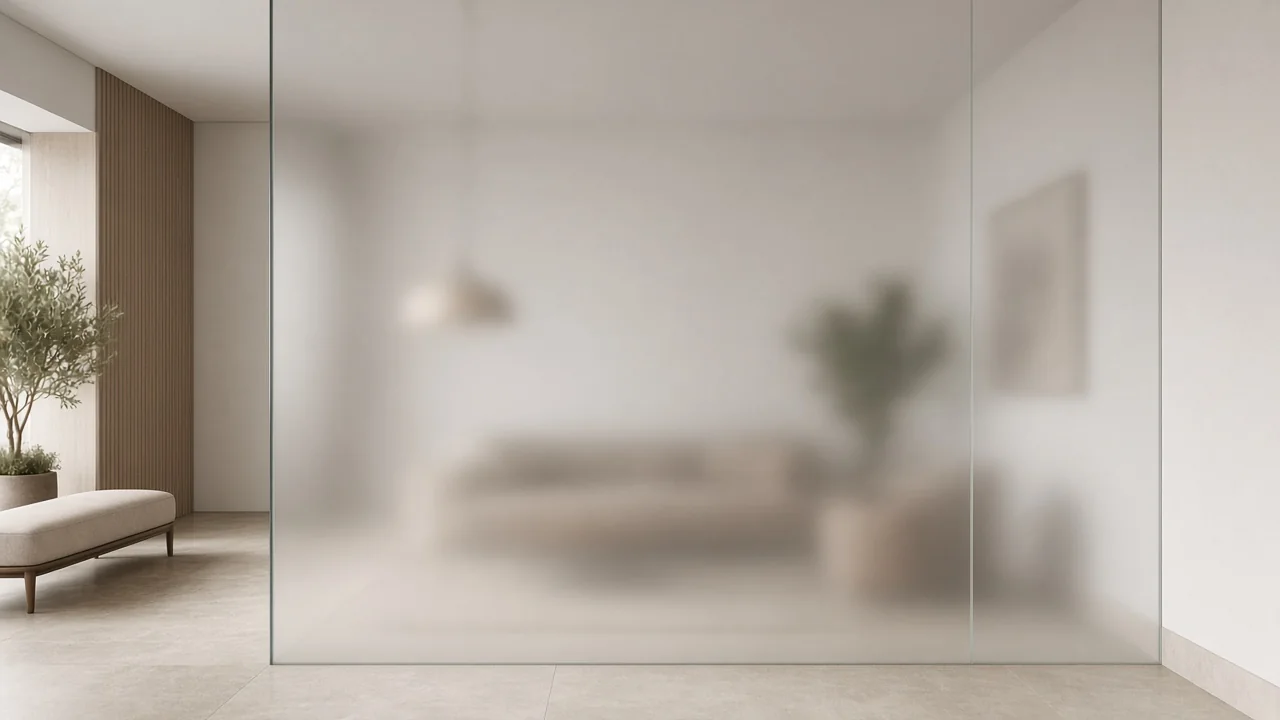 AI-generated concept visualization for Acid Etch Glass