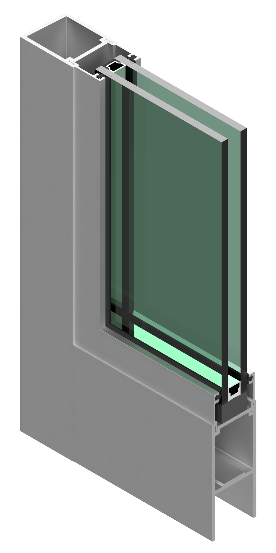 Tubelite Standard Narrow Stile Entrance rendering